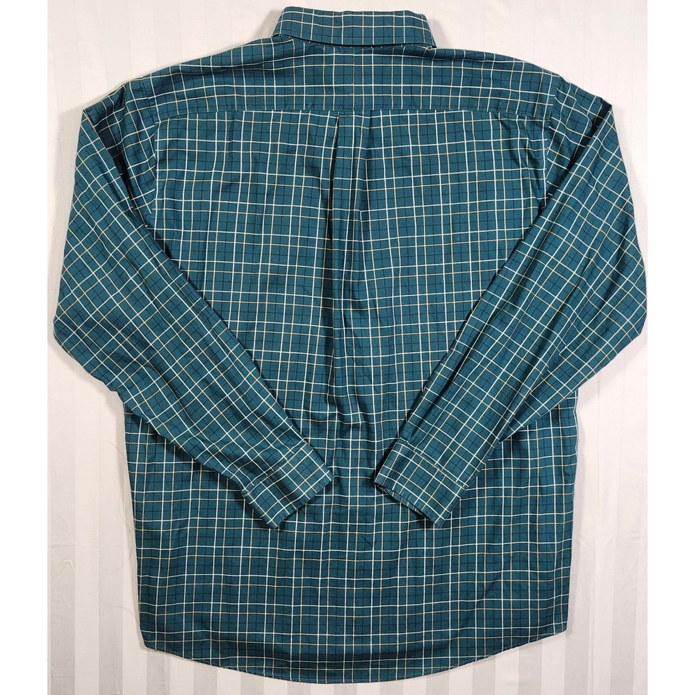 Lot 3 Vintage 90s Y2K LL Bean Button Outdoor Shirts Mens Large Medium Plaid 0030 - Picture 5 of 15